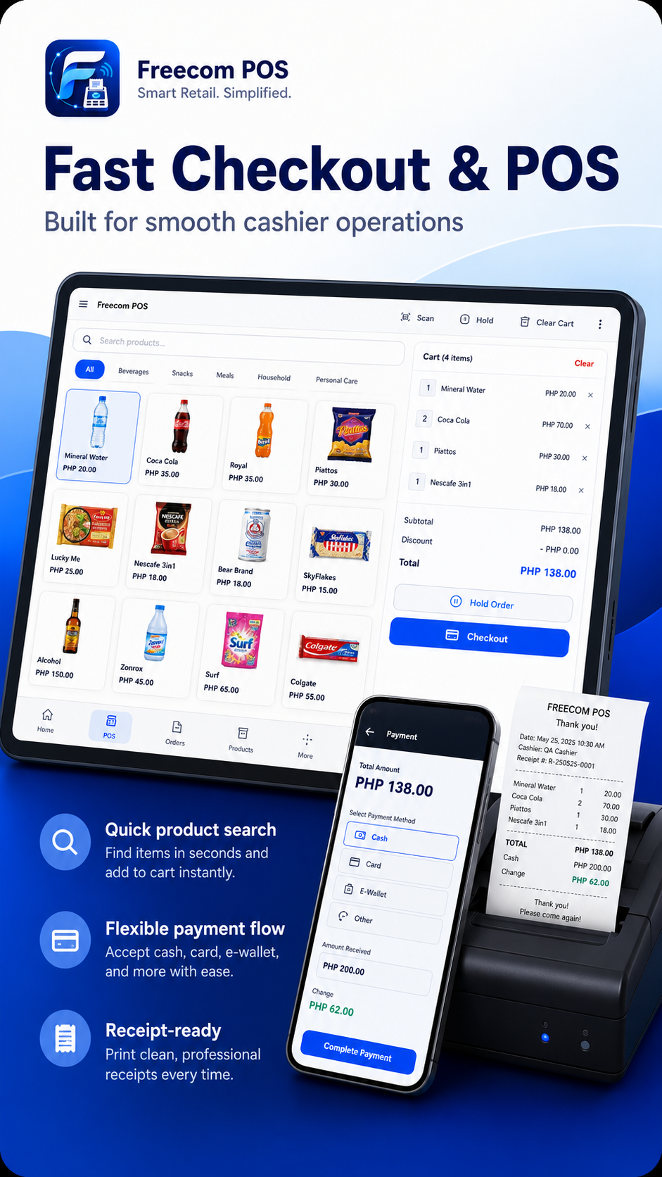 Fast Checkout and POS workflow